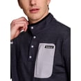 thumbnail image 2 of Reebok Men's and Big Men's Freedom Mock Neck Snap Pullover Sweatshirt, Sizes S-3XL, 2 of 6
