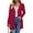 Wine Red, variant on Fantaslook Fall Cardigan for Women Long Sleeve Open Front Cardigan Casual Button Down Coat with Pockets