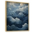 thumbnail image 2 of Designart "Expanding Wave Coastal Expanse" Coastal Waves Floater Framed Canvas Art Print, 2 of 5