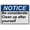 Warning Sign 6, variant on Weatherproof ANSI Restroom Etiquette Sign (Be considerate Clean up after yourself) 8 in" x 12 in" UV Resistant Indoor Outdoor Workplace Insdustrial Caution Danger Warning Sign