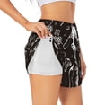 thumbnail image 1 of Balery Wine Seamless Pantalones cortos deportivos para mujer con forro y dos bolsillos, elásticos, para entrenamiento, gimnasio, yoga-Medium, 1 of 7
