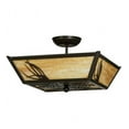 thumbnail image 6 of Meyda Tiffany 193440 Mountain Pine 3 Light 22" Wide Semi-Flush Ceiling Fixture - Copper, 6 of 7