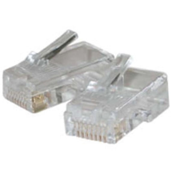 Rj45 Cat5 8X8 Modular Plug For Flat Stranded Cable 10Pk