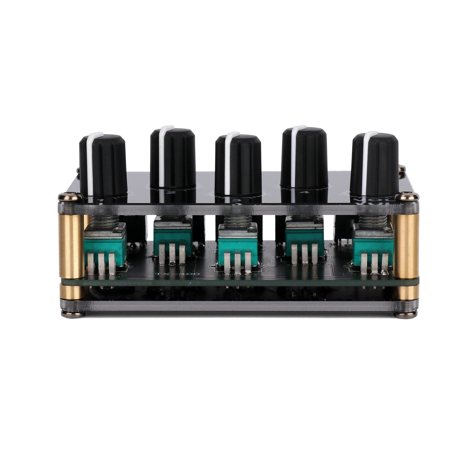 Gecheer 4-in-1-out Passive Mixer Module  Stereo 4-Channel Passive Mixer Audio Mixer 4 Audio Input to 1 Output Ultra Compact Low Noise for Recording Studio Console Stage Small  or Bar