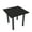 Black Cypress w/Matte Black Base, variant on 34" Small Square Table Metal Post Legs Conference Room Breakroom