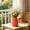 Orange-OR, variant on MMJ Diamond Relief Plastic Vase Danish Conical Flower Bucket 7.09x6.10x6.10in Desktop Dried Fresh Centerpiece Home Decor