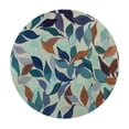 thumbnail image 4 of WYYP Leaves Pattern Wall Round Tablecloth 100% Polyester Fiber Great for Home Kitchen/Parties/Holiday Dinner White, 4 of 8