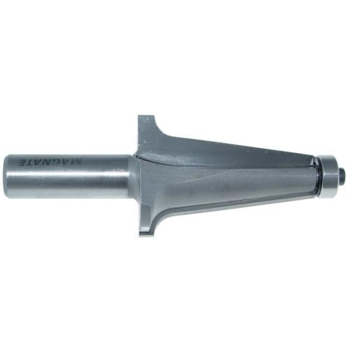 Magnate 5521 Casing Molding Router Bit - 2" Cutting Length, 1-3/8" Overall Diameter, 1/8" Radius, 1-1/2" Shank Length, BR-03 Bearing