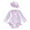 r-55Light Pink89, variant on HAYIMI Child Swimwear Baby Girls Swimsuit Solid Color Bowknot Long Sleeve Swimsuit Romper With Hat Bathing Suit Beach Rash Guard Relaxed Fit Summer Kids Swim Wear