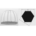 thumbnail image 6 of 12FT Trampoline Shade Cover for Straight Pole Round Trampolines Sun Protection Canopy UV Blocking Sunshade for 8 Poles Easy to Install for Outdoor Backyard Playground Black Cover Only, 6 of 8