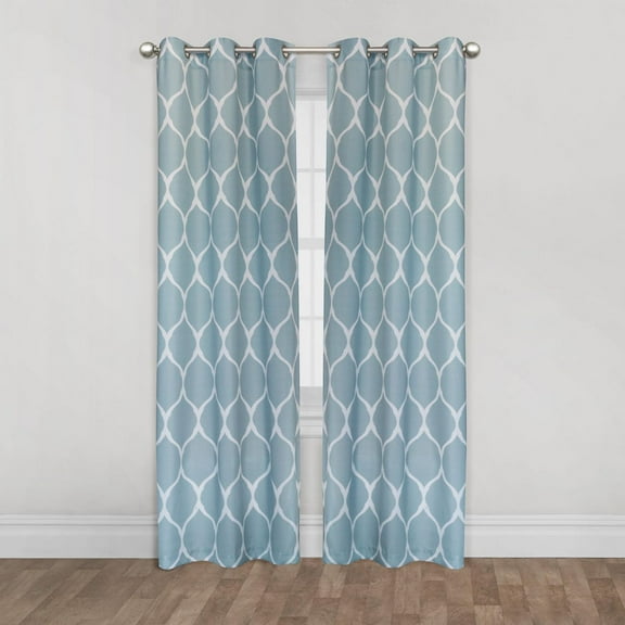 Panneau de tenture filtrant à œillets motif Ogee Mainstays de 213 cm (84 po)