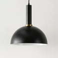 thumbnail image 6 of SAFAVIEH Montecito LED Black Iron Pendant Light with Black Shade, 6 of 8