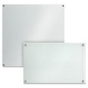 Glass Dry-Erase Board, 24 in. x 14 in., Frost
