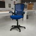thumbnail image 3 of Flash Furniture Porter Ergonomic Mesh High-Back Swivel Office Chair with Flip-Up Armrests, Blue, 3 of 16