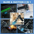 thumbnail image 4 of Pentantan Car Vacuum Cleaner, 12000PA Powerful Sutions Cordless Handheld Vacuum, 2 Speeds Lightweight Mini Vacuum Blow & Suction for Car, Keyboard, Black, 4 of 7