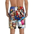 thumbnail image 4 of Lsque Mario Mens Sleep Pajama Shorts,Short Pajama Pants, Cotton Ultra-Soft Knit-XX-Large, 4 of 9