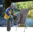 thumbnail image 3 of Silla con respaldo plegable para exteriores Silla de playa portátil para acampar y pescar para viajes Picnic Senderismo Mochilero Monstrate LF000041-02B, 3 of 7