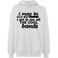 thumbnail image 2 of OXI Hoodie Sweatshirt - The Cool Bands, Basic Casual Hoodie for Men's and Women Fleece Hoodie Long Sleeve - White Small, 2 of 3