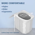 thumbnail image 3 of HIBIBUD Portable Camping Toilet for Adults XL Portable Folding Toilet with Lid, Travel Portable Potty for Adults, Porta Potty Car Toilet, Grey, 3 of 7