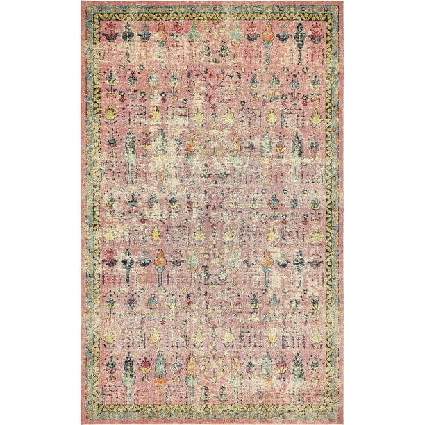 Unique Loom Adobe Monterey Contemporary Geometric Area Rug or Runner
