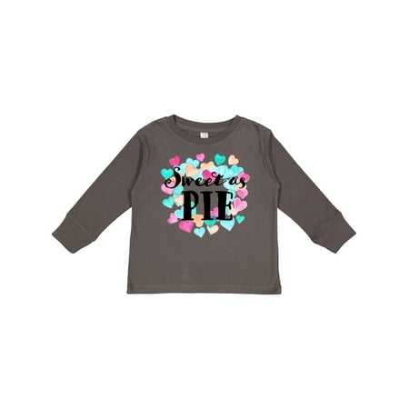 

Inktastic Sweet As Pie Hearts Gift Toddler Boy or Toddler Girl Long Sleeve T-Shirt