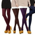 thumbnail image 3 of 8 Couleurs Bas Opaques pour Femmes de Printemps et d'Automne avec Pieds Collants, 3 of 5