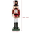 thumbnail image 2 of Christmas Desktop Nutcracker Figure Wooden Nutcracker Ornament Xmas Nutcracker Decoration, 2 of 9