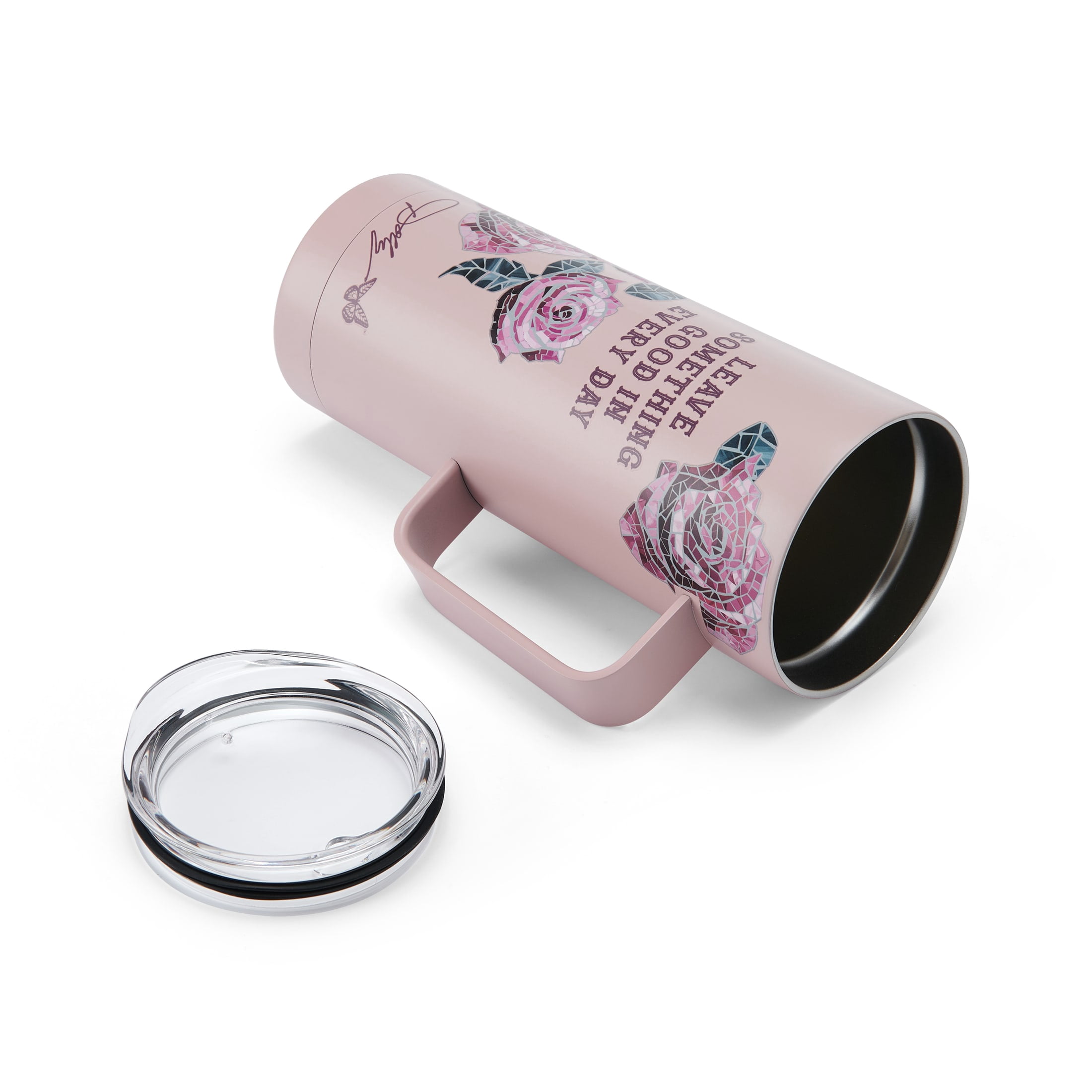 Dolly Parton 20 oz Double-Walled Stainless Steel Travel Mug Rose Pink