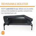 thumbnail image 4 of K&H Pet Products Original Bolster Pet Cot Elevated Pet Bed Charcoal/Black Mesh Medium 32 X 25 X 7 Inches, 4 of 9