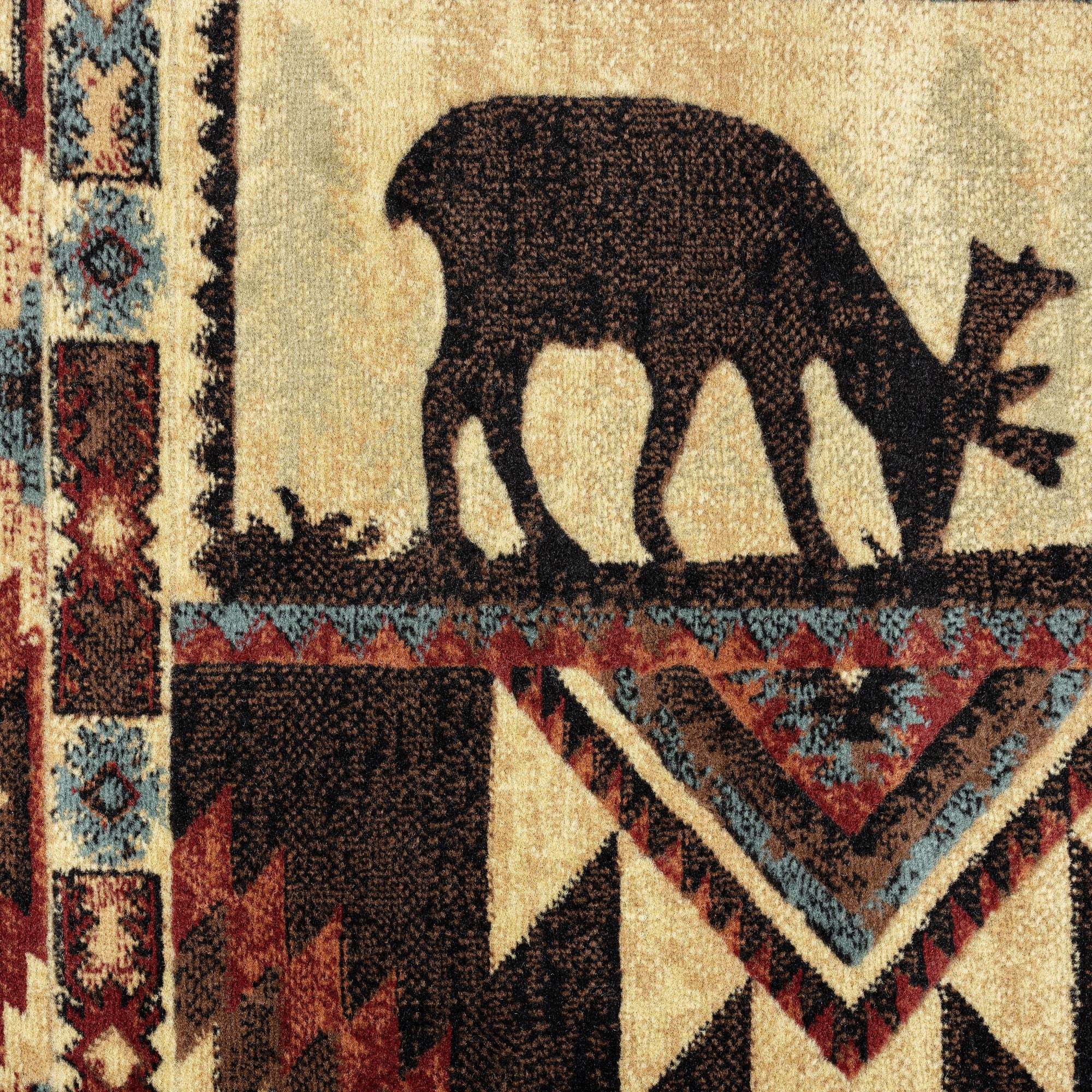 Home Dynamix Buffalo Rustic Area Rug, Southwest, 5'2"x7'2" Rectangle