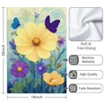 thumbnail image 3 of 2 Pcs Funny Kitchen Towels,Flowers with Butterflies Microfiber Dish Towels,Kitchen Tea Towels,Kitchen Towel Set (18" X 26"), 3 of 3
