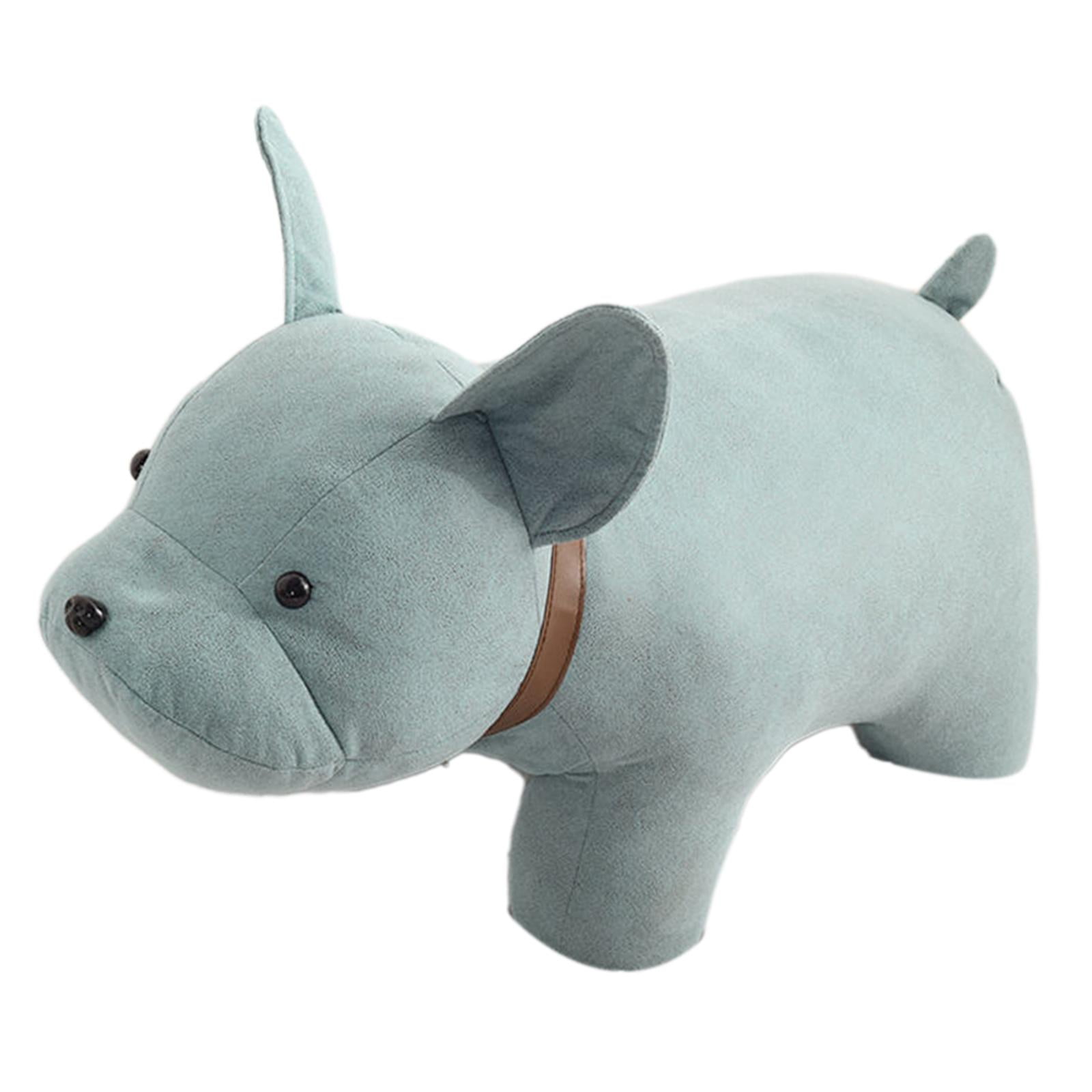 Kids Stool Storage Shoes Changing Animal Footstool for Decor Bedroom Indoor Blue dog