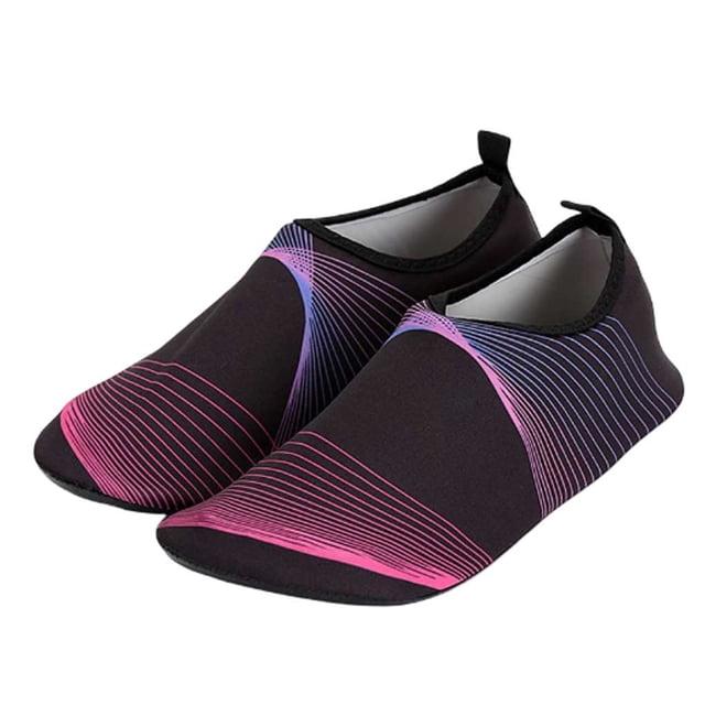 Qarigey 1 par de zapatos de agua transpirables para playa, buceo, surf, zapatos deportivos portátiles, calzado de natación antideslizante para Accesorios de calzado Negro Qarigey AP018302-05B