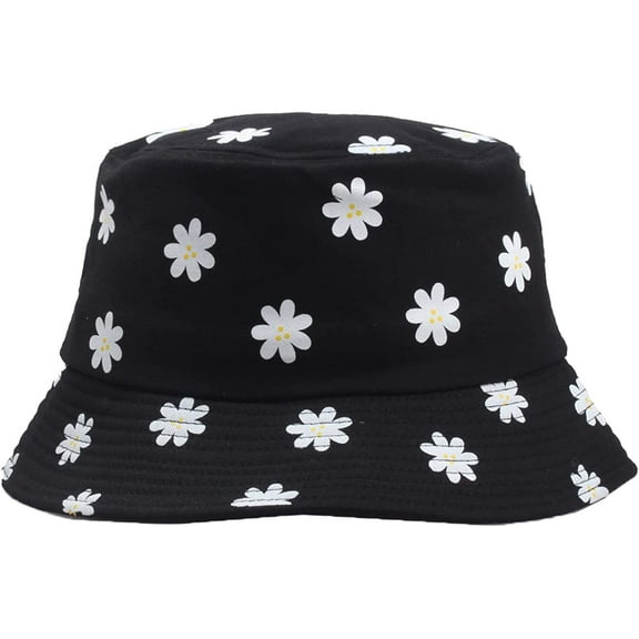 CoCopeaunts Summer Bucket Hat for Women Daisy Fisherman Hat Female Shading Protection Big Eaves Wild Wear Outing Fisherman Hat