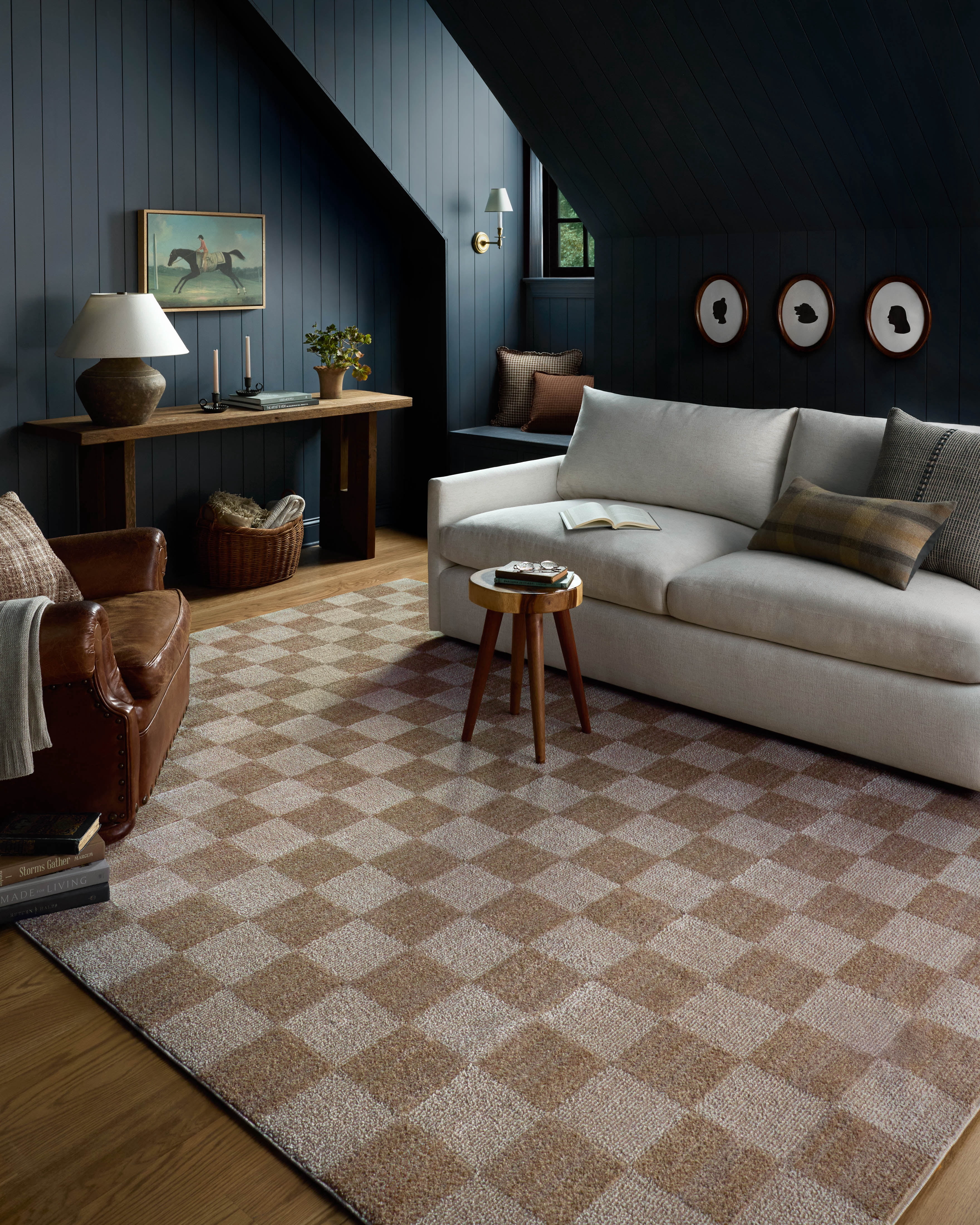 Chris Loves Julia x Loloi Calvin Pebble / Ivory 2'-7" x 7'-6" Runner Rug