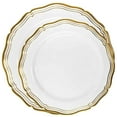 thumbnail image 2 of Aristocrat Collections Dinner Plate White & Gold Tableware Package (50 Serving), 2 of 4