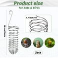 thumbnail image 2 of 2Pcs Rat Enrichment Toys Stainless Steel Rat Foraging Toy Bird Cage Food Holder for Fruit Vegetable Holder Fancy Mice Cage Accessories Puzzle Toy Hanging Rodent Toy Slow Feeder Parakeet Foraging, 2 of 7
