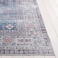 thumbnail image 2 of SAFAVIEH Arizona Fowler Abstract Machine Washable Runner Rug, Blue/Grey, 2'6" x 8', 2 of 6