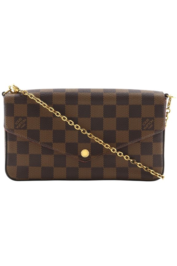 Pre-Owned Louis Vuitton Pochette Felicie Shoulder Bag/2-Way Clutch, N40492, Damier Canvas, 2019...