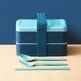 thumbnail image 1 of SMihono Kitchen Organizers and Storage Double Layer Portable Lunch Box, Separated Lunch Box, Microwaveable Fresh-keeping Box Kitchen Gadgets Must Have 2023, 1 of 2