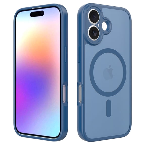 Magnetic Compatible with iPhone 17 Case, [Compatible with Magsafe] [Translucent Matte] Shockproof Protective Phone Cover 6.3 Inch