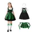 thumbnail image 2 of FUZHIQ Girls Halloween Party Fancy Outfit Bavarian Oktoberfest Traditional Dress Kids German Dirndl Dress Festival Fashion Casual Dresses, 2 of 4