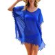thumbnail image 3 of Ropa de playa para mujer Vestido de gasa con borlas Traje de baño Top a prueba de sol, Azul Eigraketly AP002175-01, 3 of 5