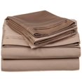 thumbnail image 1 of Tôles Solides en Coton Égyptien 650 Fils Très Grand-Taupe, 1 of 1