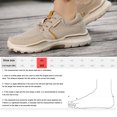 thumbnail image 4 of Zapatos ortopédicos para caminar con cordones para hombre de color caqui para fascitis plantar, mocasines de lona casuales con soporte para el arco, zapatos de cubierta cómodos para mayor, 4 of 6
