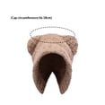 thumbnail image 3 of Cute And Versatile Solid Color Bear Hat For Women Winter Warmth With Ear Thin Winter Hat Hats Men Winter Hat Hat Warm Ear Hat Mens Outdoor Winter Hats Funky Winter Hats for Men Cold Proof Hat Winter, 3 of 4