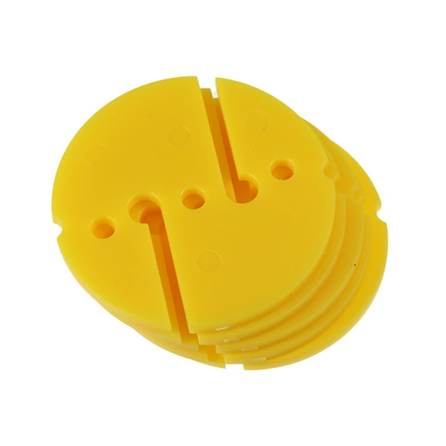 yingyy 5pcs Logos Geometry Round Safe Signal Indicating Small Sign Universal Replacement Free Diving Snorkeling Swimming Yellow