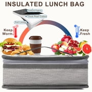 Fammart Lunch Box, Insulated Lunch Bag Mini Cooler with Handle for Women Men, Grey