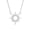 White Gold, variant on Evie 18k White Gold Plated Sun Pendant Necklace with Swarovski Crystals Gift for Women