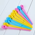 thumbnail image 2 of Zhuge Food Grade Silicone Bag Ties Cable Management Zip Tie Twist Multi-use Bag Clip Bread Tie Food Saver 10pCS, 2 of 5